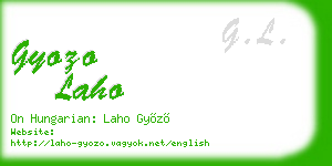gyozo laho business card